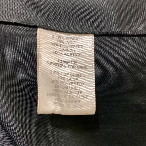 Rebecca Taylor Wool coat [size 4, charcoal grey, office, casual, luxury] - Picture 7 of 7